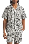 SATURDAYS SURF NYC YORK PAISLEY SHORT SLEEVE LYOCELL BLEND CAMP SHIRT