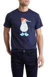 ALTRU BLUE FOOTED BOOBY COTTON GRAPHIC T-SHIRT