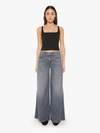 Mother The Swisher Sneak Off The Beaten Path Jeans In Grey