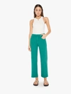 MOTHER THE RAMBLER ZIP ANKLE TEAL PANTS