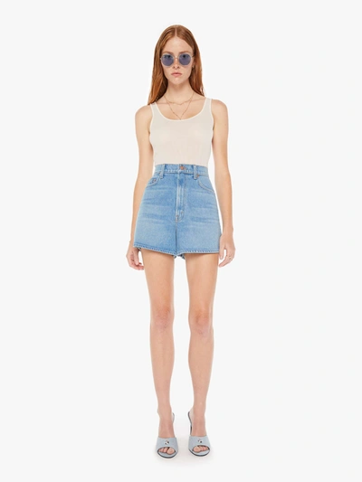 MOTHER SNACKS! HIGH WAISTED SAVORY SHORTS SHORTS ALL YOU CAN EAT IN BLUE - SIZE 33