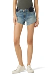 Hudson Gemma Mid Rise Maternity Denim Shorts In Seasons In Pearls