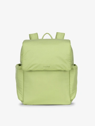 Calpak Diaper Backpack With Laptop Sleeve In Lime