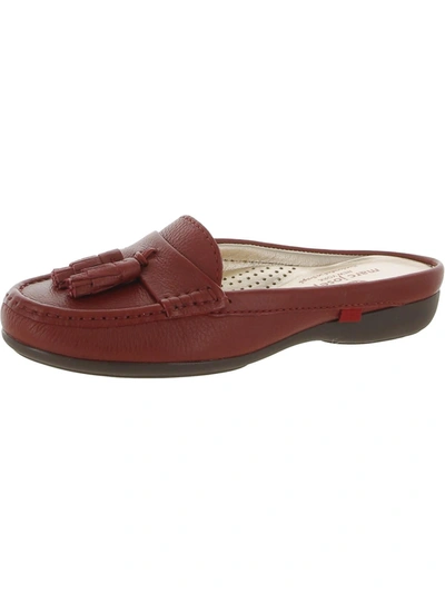 Marc Joseph Pearl St. Womens Leather Mules In Red
