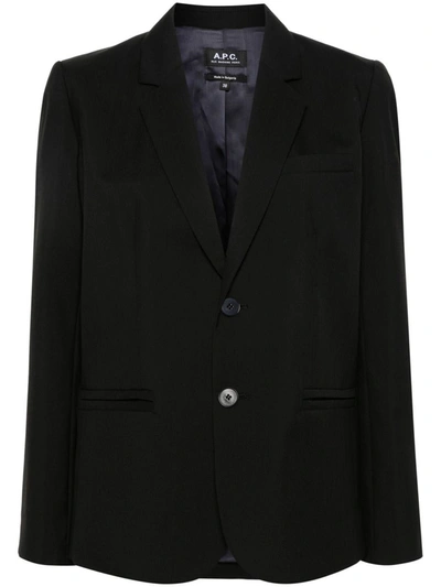 Apc A.p.c. Jacket In Lzz Noir