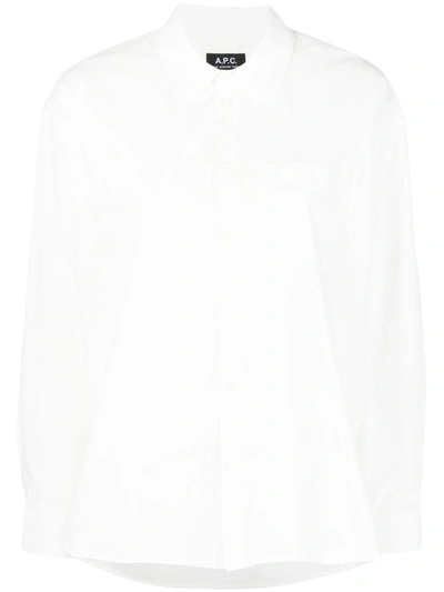Apc A.p.c. Shirt In Aab Blanc