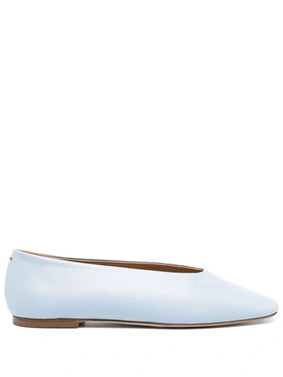 Aeyde Kirsten Nappa Leather Powderblue Shoes In Blue