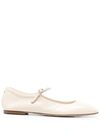 AEYDE AEYDE UMA PATENT CALF LEATHER CREAMY SHOES