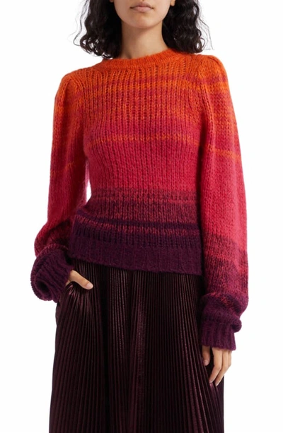 Ulla Johnson Rosalia Pullover In Red