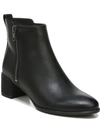 Soul Naturalizer Richy Zip Womens Faux Leather Block Heel Ankle Boots In Black