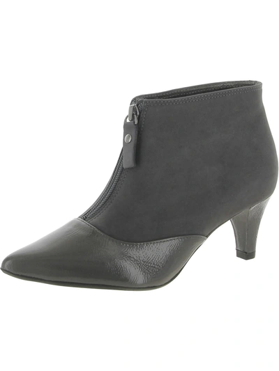 Marc Joseph Riverside Womens Nubuck Heels Booties In Grey