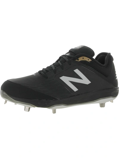 New Balance 3000v4 Mens Faux Leather Metal Cleats In Black