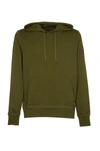 Canada Goose Army Green Cotton Hoodie In Military Green