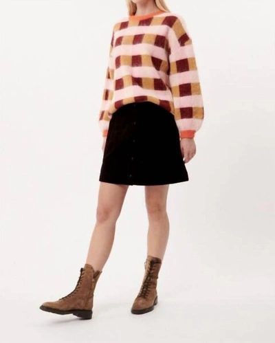 Elan Frnch Malorine Sweater In Rose In Multi