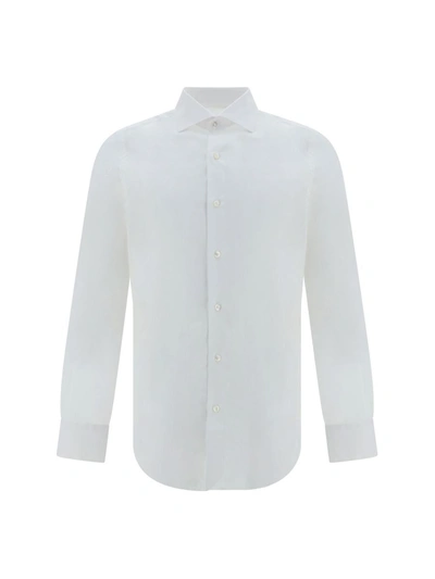 Finamore Milano Shirt In Bianco