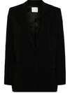 Forte Forte Tailored Single-breasted Blazer In Black