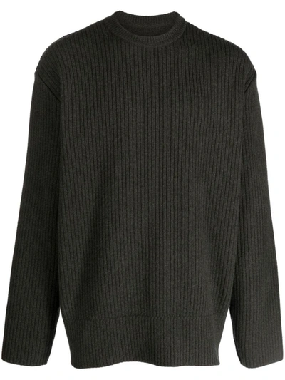 Givenchy Ribbed-knit Wool Crew-neck Jumper In Green