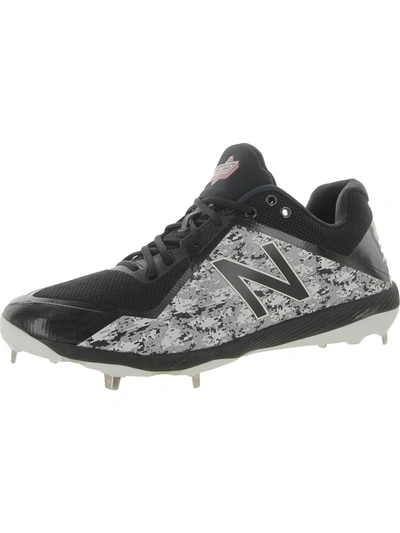 New Balance Mens Faux Leather Digital Camouflage Cleats In Black