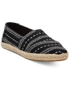 TOMS WOMENS ESPADRILLE SLIP ON LOAFERS