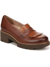 Naturalizer Darcy Fringe Leather Loafer In Brown