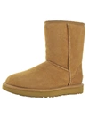 UGG CLASSIC SHORT II WOMENS LINED SUEDE CASUAL BOOTS