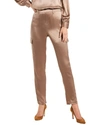 Nic + Zoe Elevated Satin Tapered Leg Cargo Pants In Multi