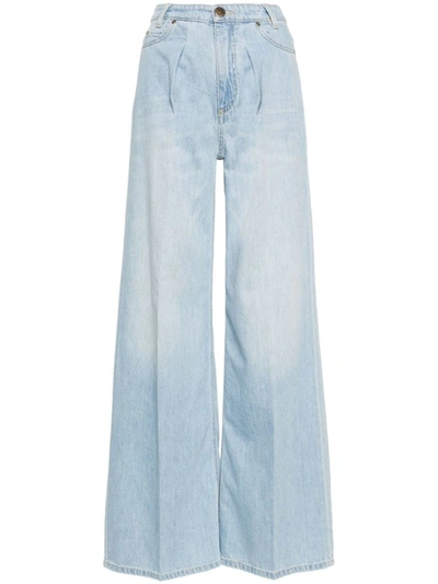 Pinko Mid-rise Wide-leg Jeans In Blue