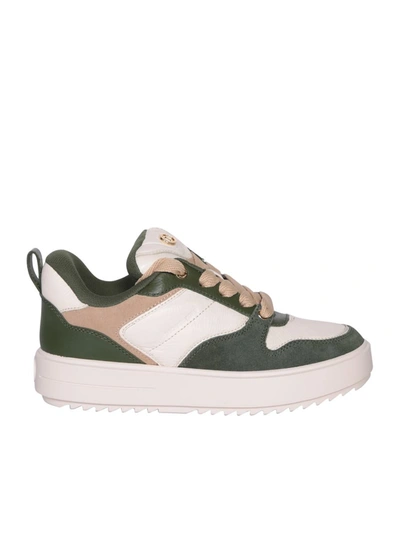 Michael Kors Rumi Panelled Sneakers In Green