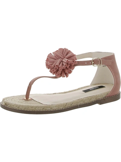 Kensie Eduardo Womens Open Toe Ankle Strap T-strap Sandals In Pink