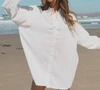 Lost + Wander Dreaming Of Kona Cover Up Top In Ivory In Multi