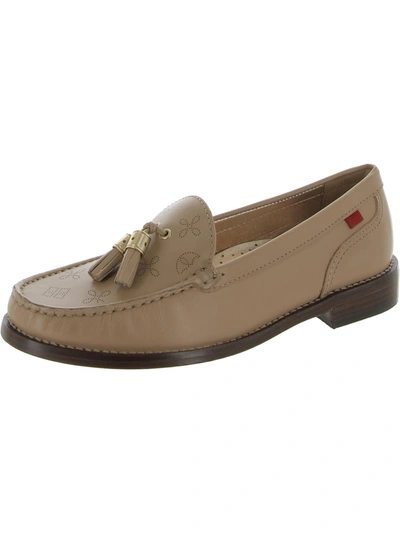 Marc Joseph West End Womens Leather Slip-on Loafers In Beige