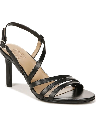 Naturalizer Kimberly Womens Buckle Open Toe Pumps In Black