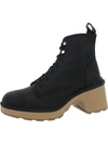 Sorel Womens Leather Lace Up Ankle Boots In Multi