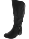 Easy Street Jewel Plus Block Heeled Boot In Black