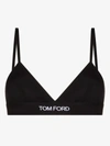 Tom Ford Stretch-modal Jersey Soft-cup Triangle Bra In Black