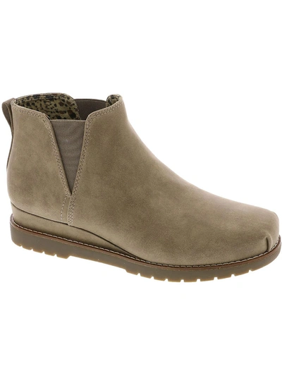 Bobs From Skechers Cruise Altitude Womens Faux Suede Lifestyle Chelsea Boots In Beige