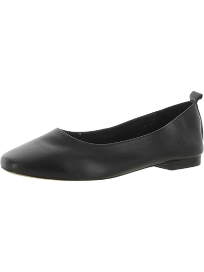 Faryl Robin Karly Womens Leather Slip On Ballet Flats In Black