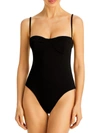 HAIGHT WOMENS VINTAGE ADJUSTABLE STRAPS ONE-PIECE SWIMSUIT