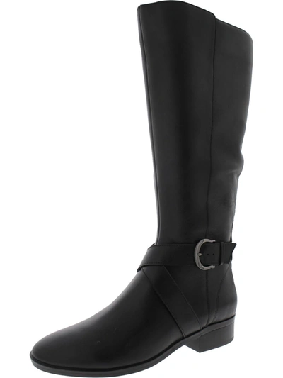 Naturalizer Raisa Womens Leather Knee-high Boots In Black