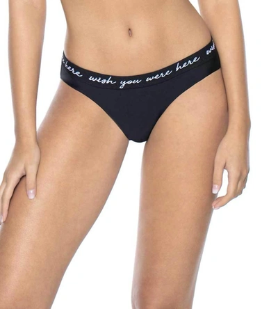 Pq Swim Elastic Banded Teeny Bottom In Wish You Were Here In Multi