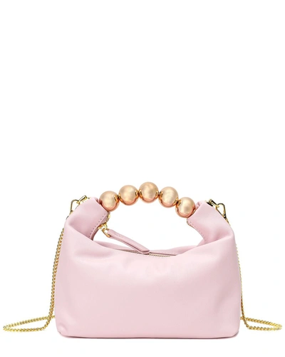 Tiffany & Fred Paris Smooth Leather Top Handle Shoulder Bag In Pink