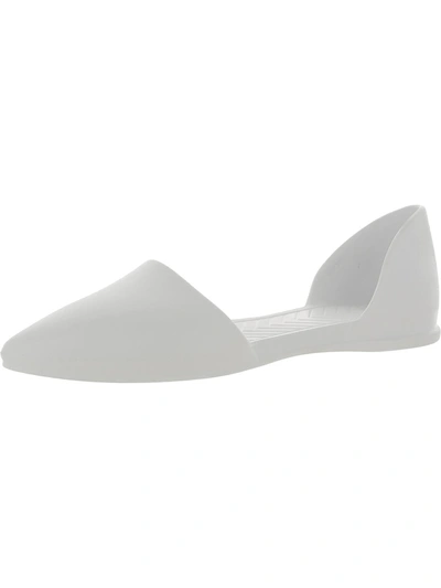 Native Audrey Womens Pointed Toe Slip-on D'orsay In White