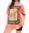 PROJECT SOCIAL T RHYTHM & BLUES RELAXED TEE IN PINK