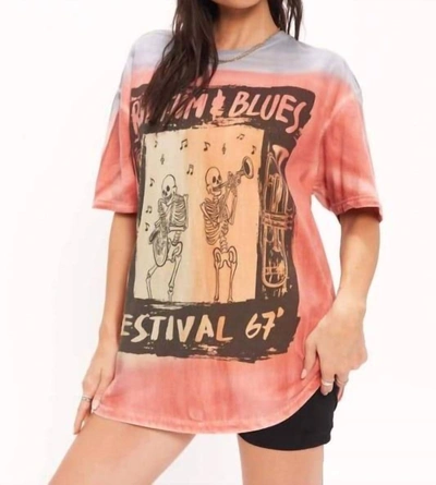 Project Social T Rhythm & Blues Relaxed Tee In Pink