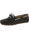 DRIVER CLUB USA DYTONA WOMENS LEATHER SLIP-ON MOCCASINS