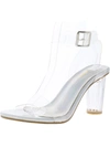 FASHION WOMENS IRIDESCENT ANKLE STRAP HEELS