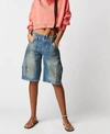 FREE PEOPLE EASY STREET CROP PULLOVER IN GUAVA JUICE