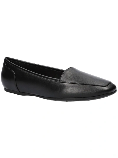 Easy Street Thrill Womens Slip On Square Toe Loafers In Black