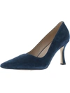 27 EDIT ALICE WOMENS FAUX SUEDE POINTED TOE PUMPS