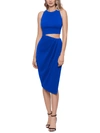 AQUA WOMENS CUT-OUT KNEE-LENGTH COCKTAIL AND PARTY DRESS
